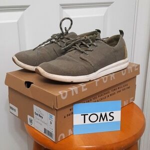 Toms Women's Del Rey Olive Washed Canvas Shoes